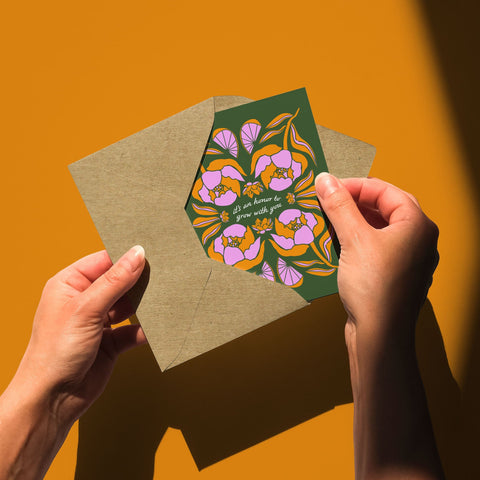 Honor to Grow With You Greeting Card