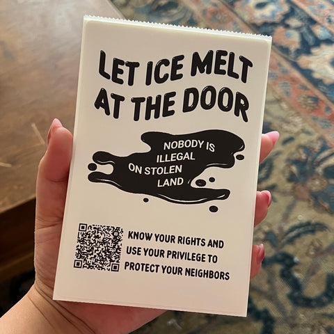 Let ICE Melt at the Door Protest Sticker - Digital File