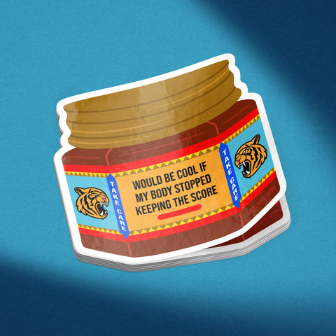 Body Score Tiger Balm Vinyl Sticker