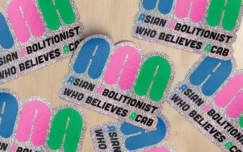 AAA (Asian Abolitionist who believes ACAB) Vinyl Sticker