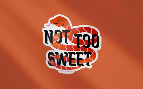 Not Too Sweet Snake Vinyl Sticker