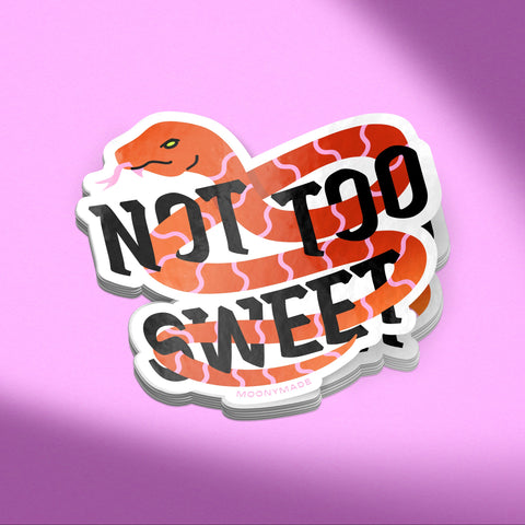 Not Too Sweet Snake Vinyl Sticker