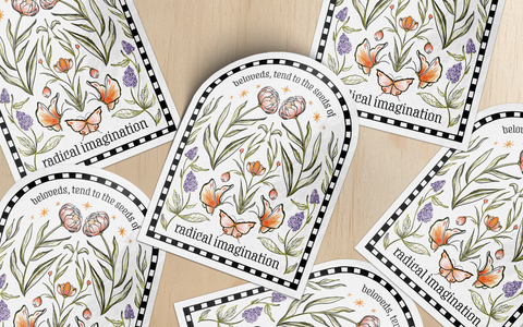 Seeds of Radical Imagination Arch Sticker