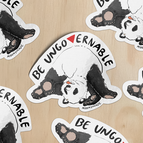Ungovernable Panda Fundraiser Sticker