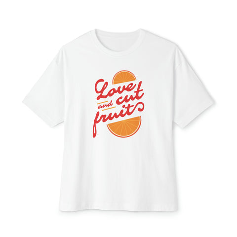 Love and Cut Fruit Unisex Oversized Boxy Tee - moonymade