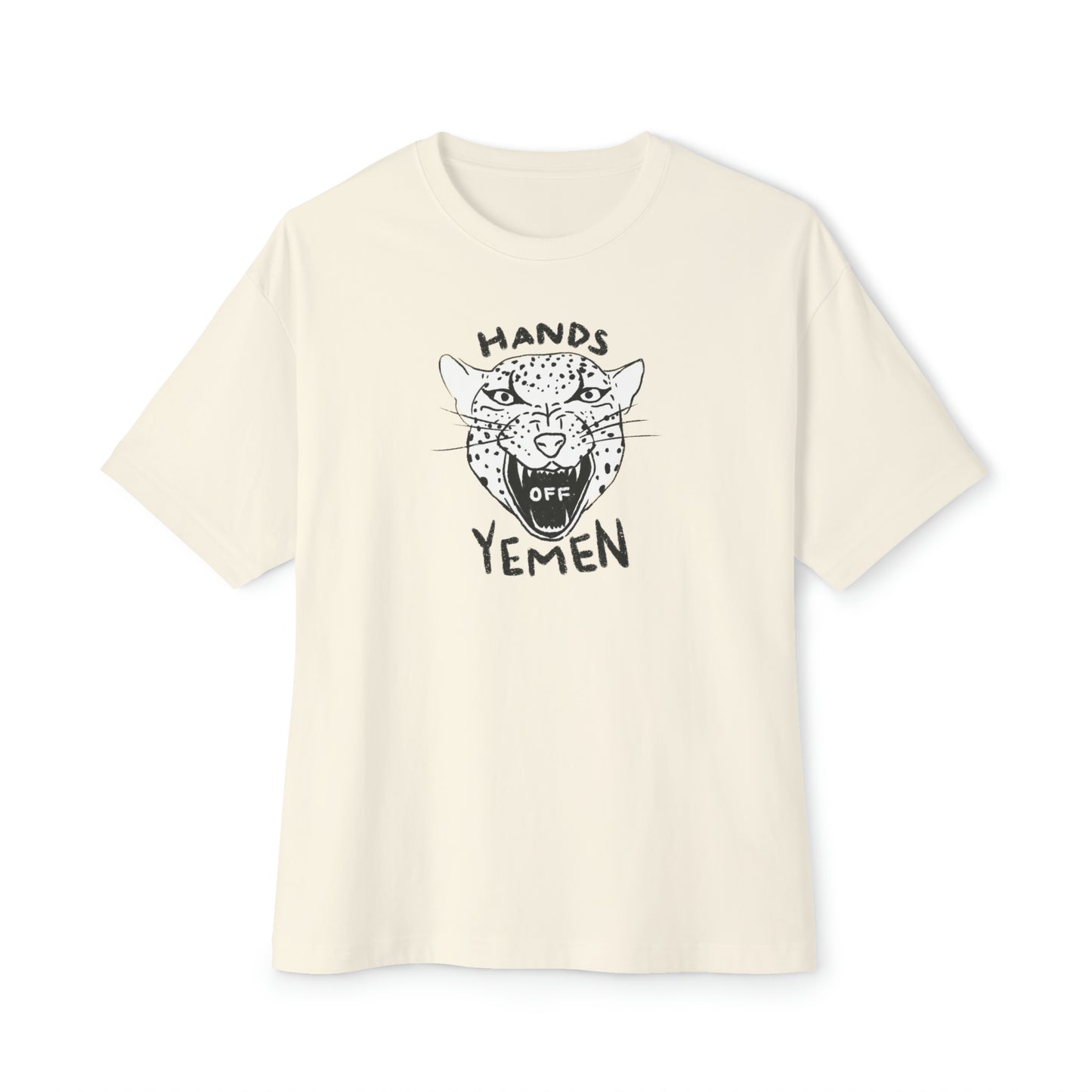 Hands Off Yemen Unisex Oversized Boxy Tee - moonymade