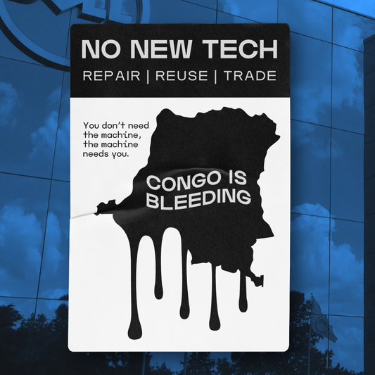 Congo Is Bleeding Protest Sticker - Digital File