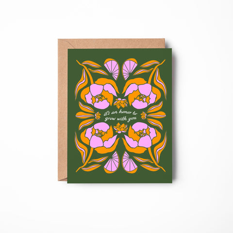 Honor to Grow With You Greeting Card - moonymade