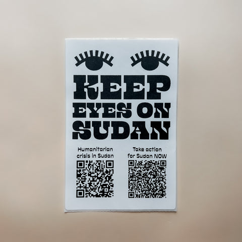 Take Action for Sudan Protest Sticker - Digital File - moonymade