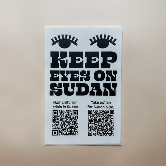 Take Action for Sudan Protest Sticker - Digital File