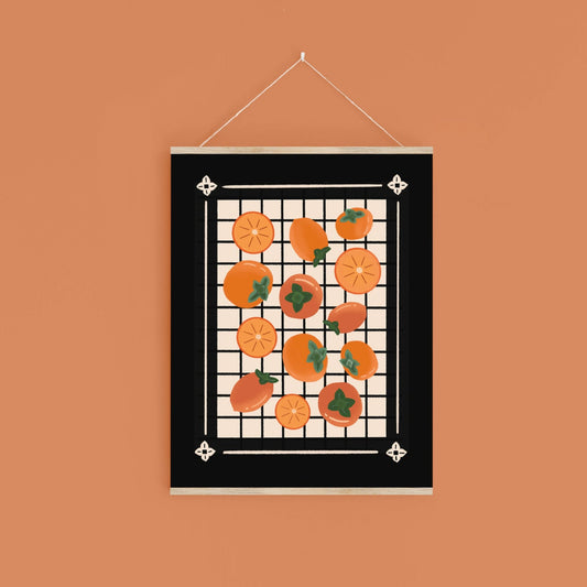 Auspicious Autumn Persimmon Print