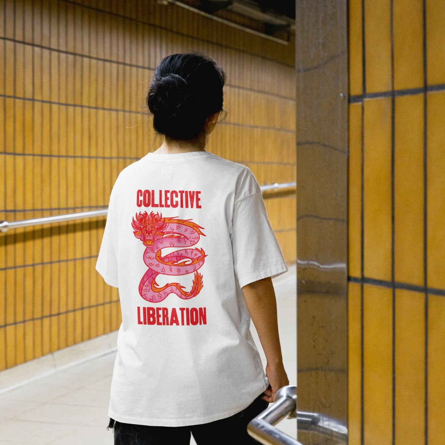 Collective Liberation Dragon Unisex Oversized Boxy Tee