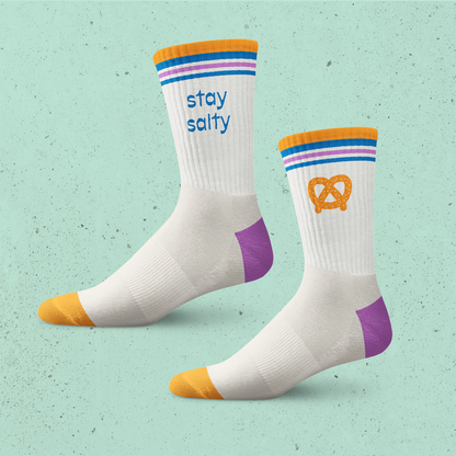 Stay Salty Athletic Crew Socks - moonymade