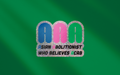 AAA (Asian Abolitionist who believes ACAB) Vinyl Sticker