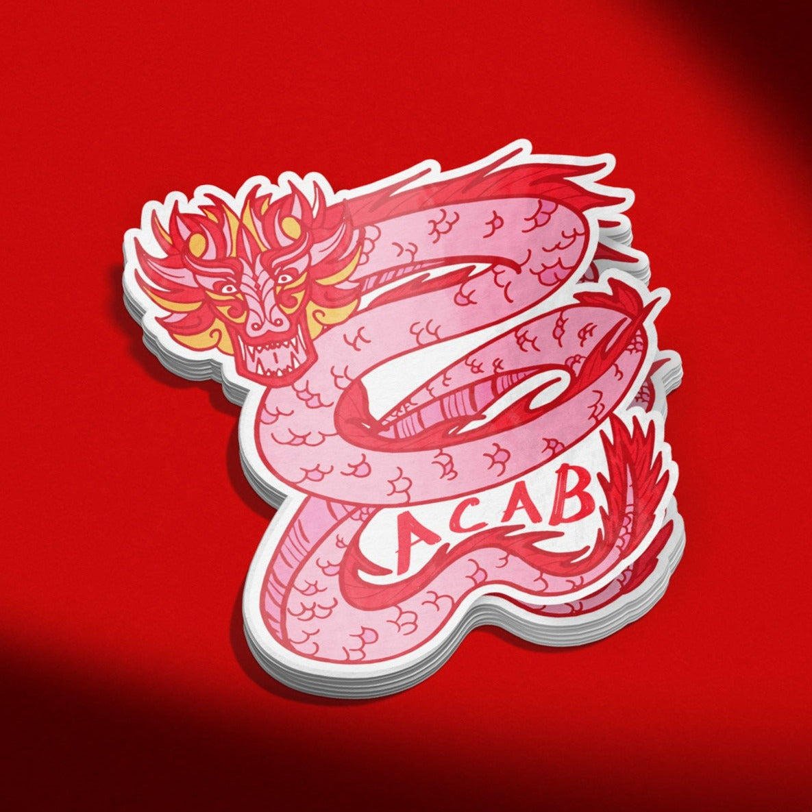 ACAB Dragon Vinyl Sticker – moonymade
