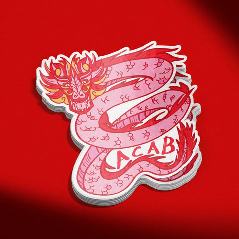 ACAB Dragon Vinyl Sticker - moonymade