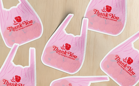 Thank You for Being a Comrade Vinyl Sticker