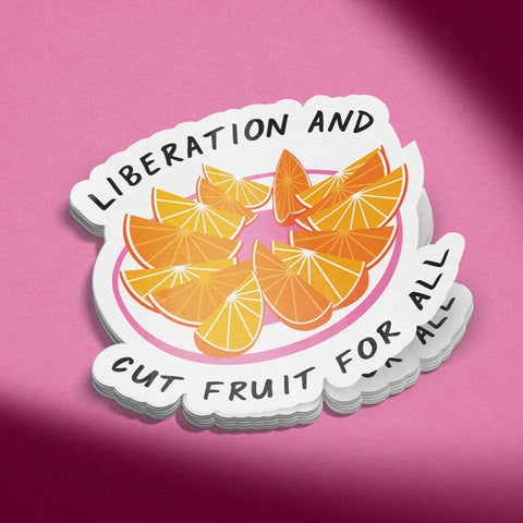 Liberation Orange Slices Vinyl Sticker - moonymade