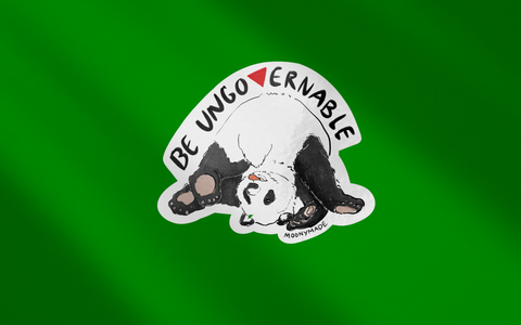 Ungovernable Panda Fundraiser Sticker