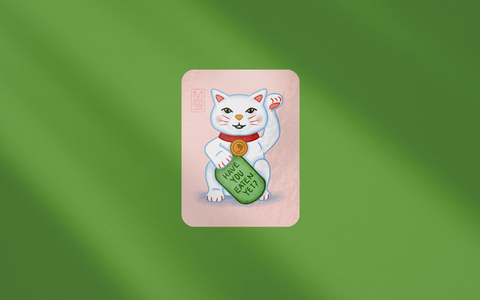 Comrade Lucky Cat Vinyl Sticker