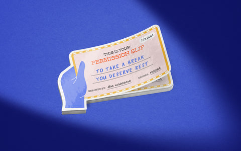 Permission Slip to Rest Sticker