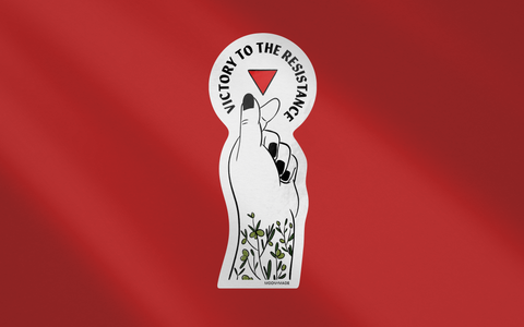 Victory to the Resistance Fundraiser Sticker