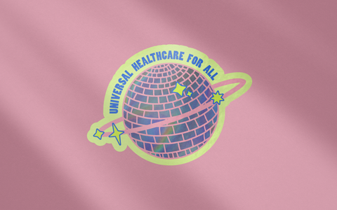 Universal Healthcare for All Sticker