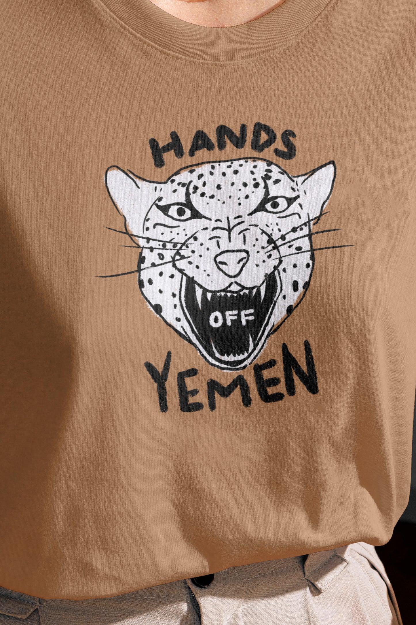 Hands Off Yemen Unisex Oversized Boxy Tee - moonymade