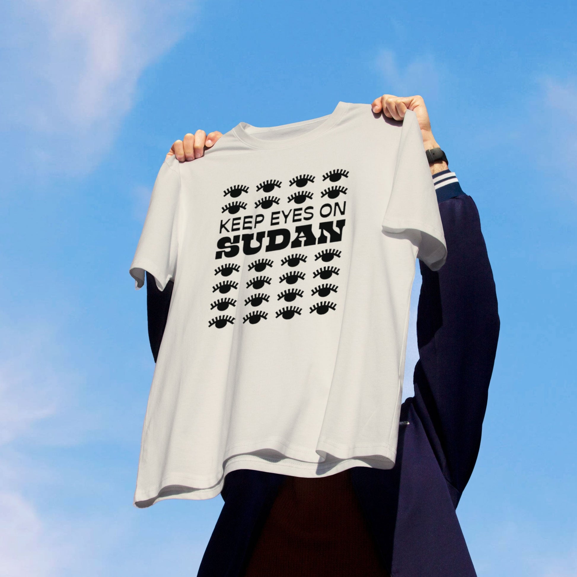 Keep Eyes on Sudan Unisex Oversized Boxy Tee - moonymade