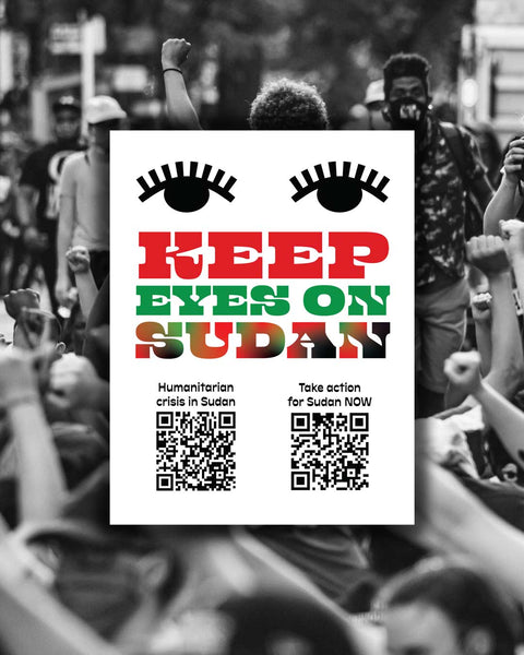 Take Action for Sudan Digital Protest Print - moonymade