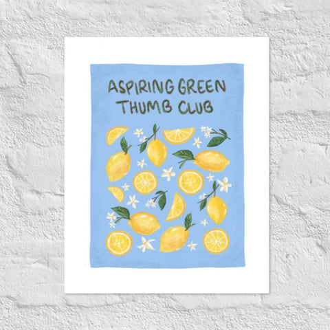 Lemons - Aspiring Green Thumb Club Print - moonymade