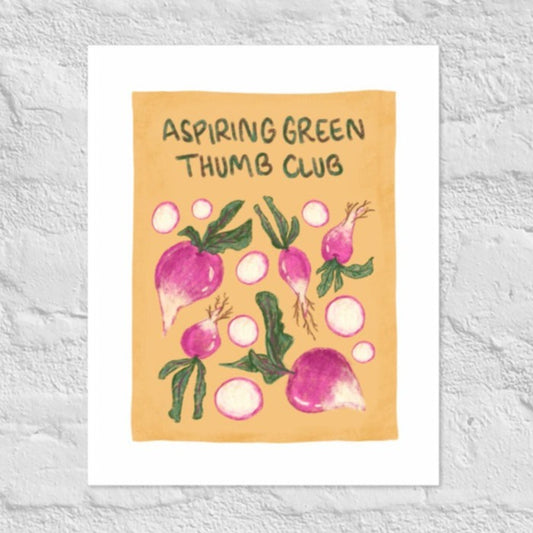 Turadibeets - Aspiring Green Thumb Club Print