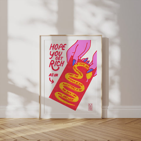 Hope You Get Rich Year of the Snake - Ancestors Print