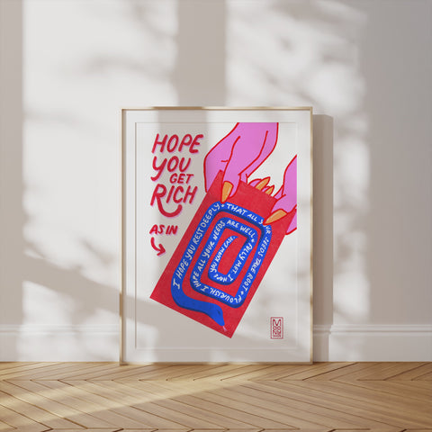 Hope You Get Rich Year of the Snake - Needs Met Print