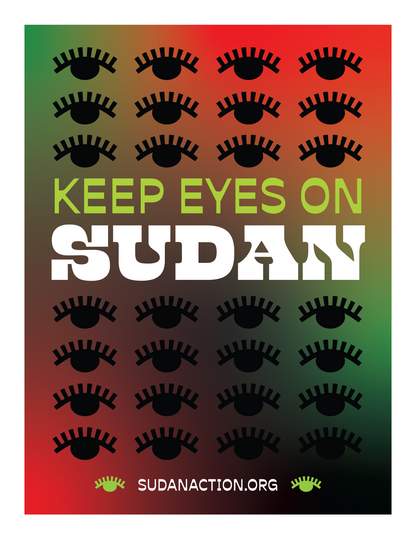 Keep Eyes On Sudan Digital Protest Print - moonymade