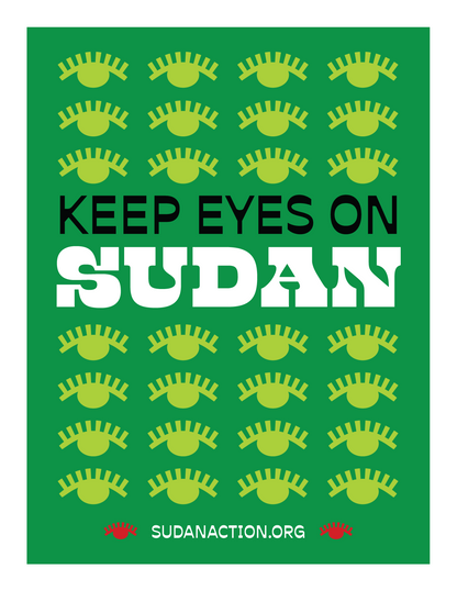 Keep Eyes On Sudan Digital Protest Print - moonymade