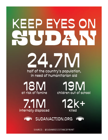 Sudan In Numbers Digital Protest Print - moonymade