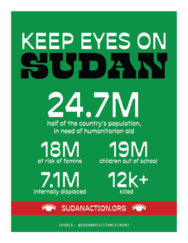 Sudan In Numbers Digital Protest Print - moonymade