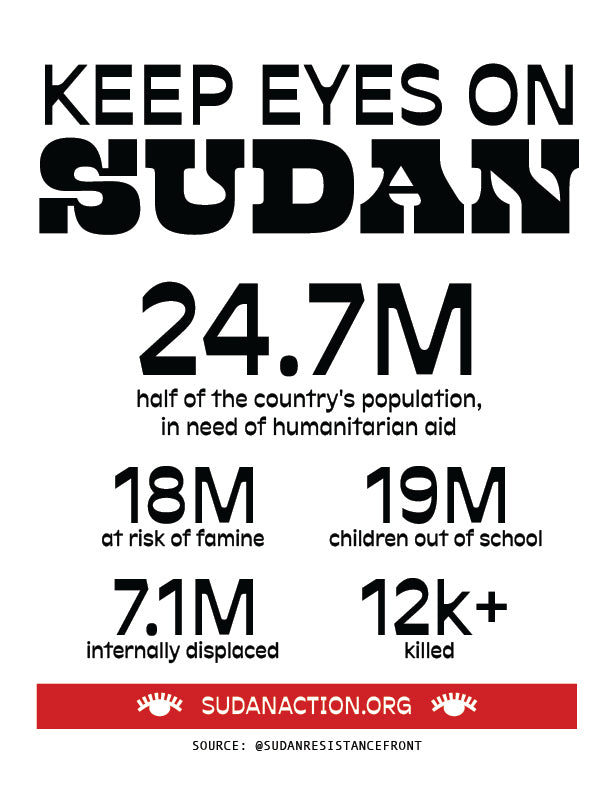 Sudan In Numbers Digital Protest Print - moonymade