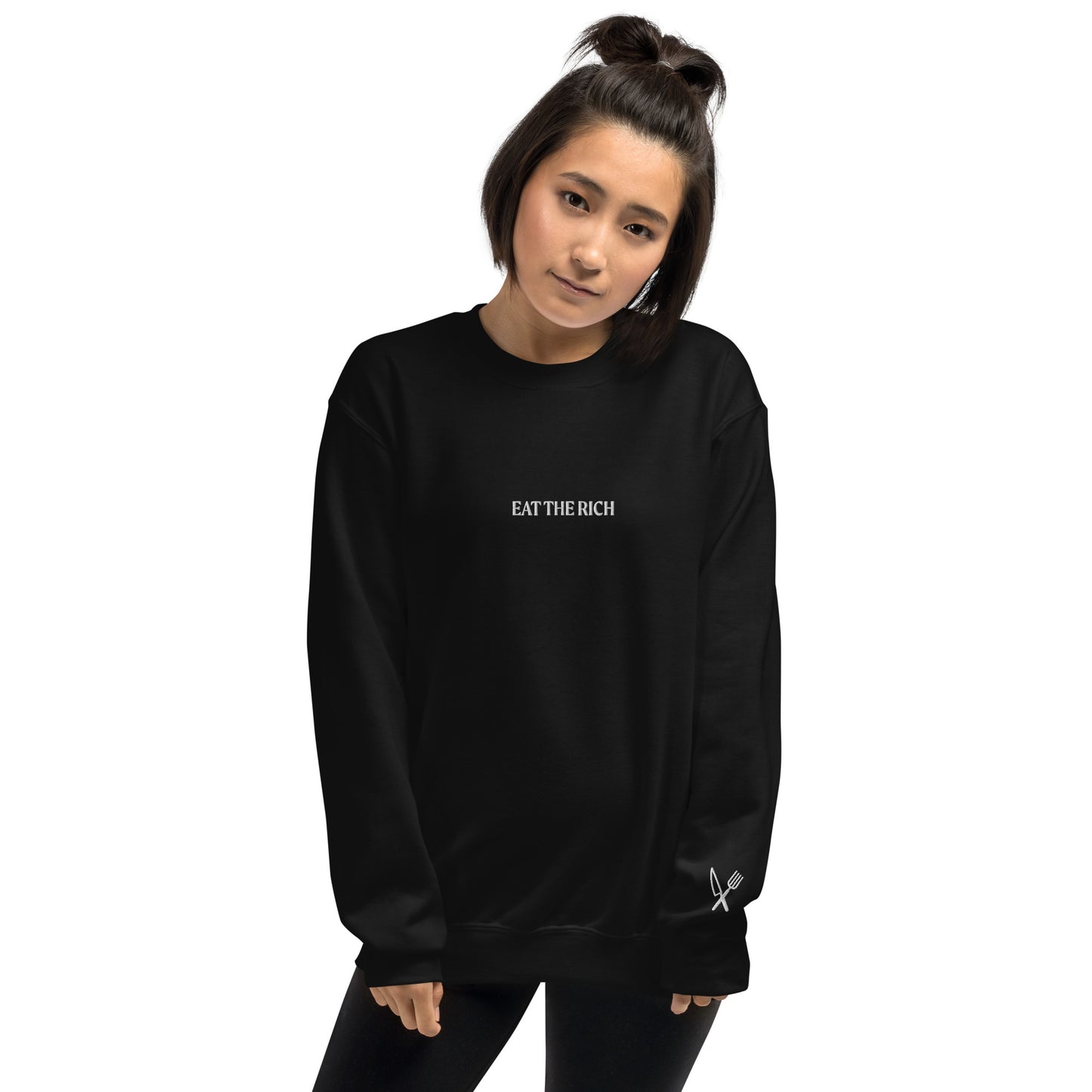 Eat The Rich Unisex Crewneck Sweatshirt - moonymade