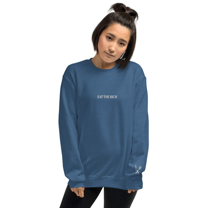 Eat The Rich Unisex Crewneck Sweatshirt - moonymade