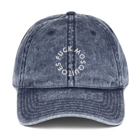 Fuck Mosquitoes Vintage Cotton Twill Cap - moonymade